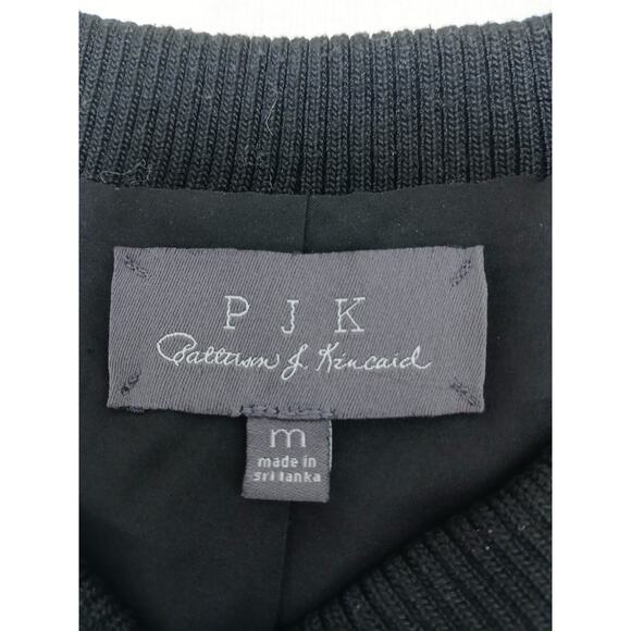 PJK Patterson J Kincaid Calabash Bomber Quilted Varsity Jacket Sz M Black $298 - Picture 14 of 16